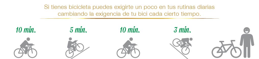 Rutinas de ejercicio en bici con Pietrán