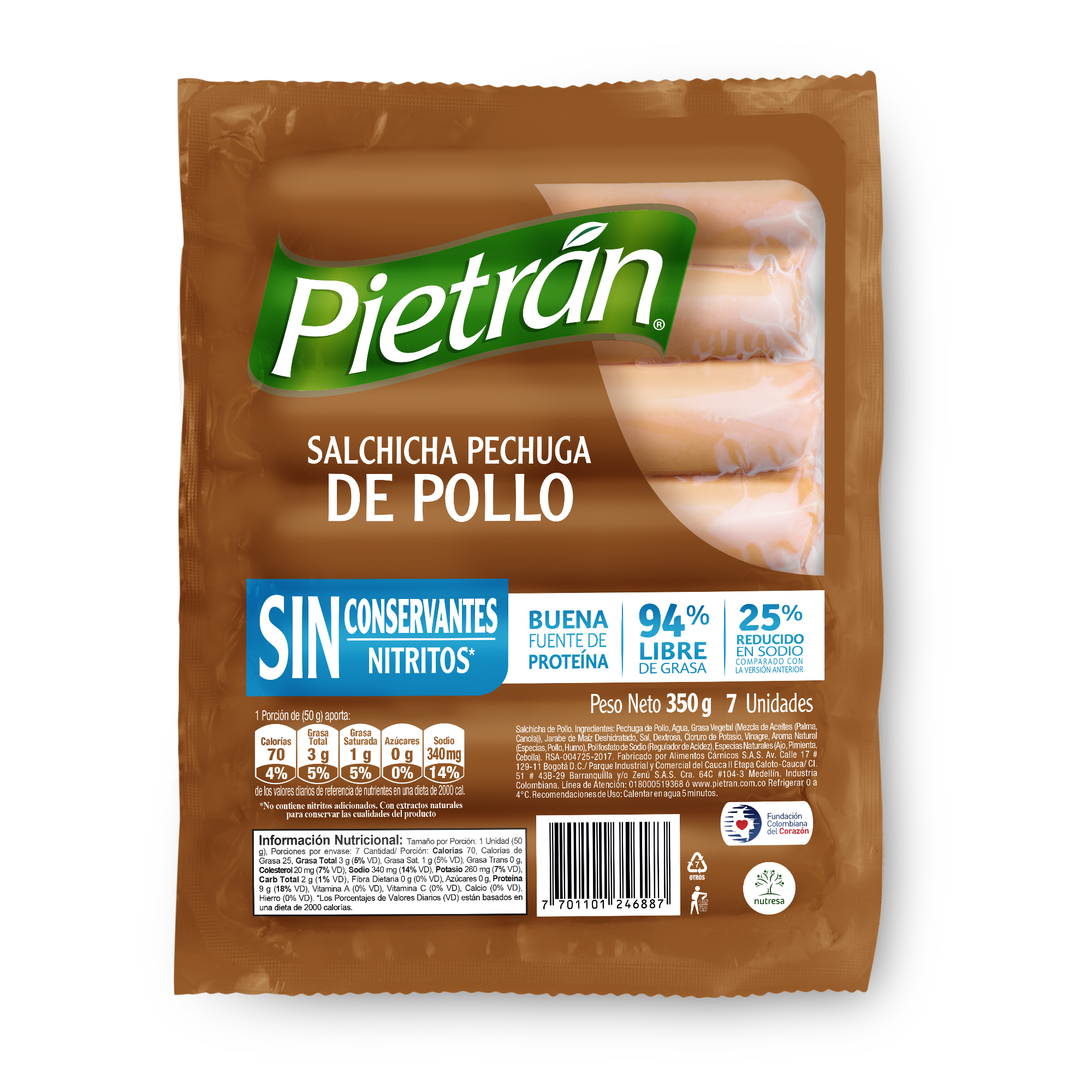 Salchicha Pietrán de Pollo