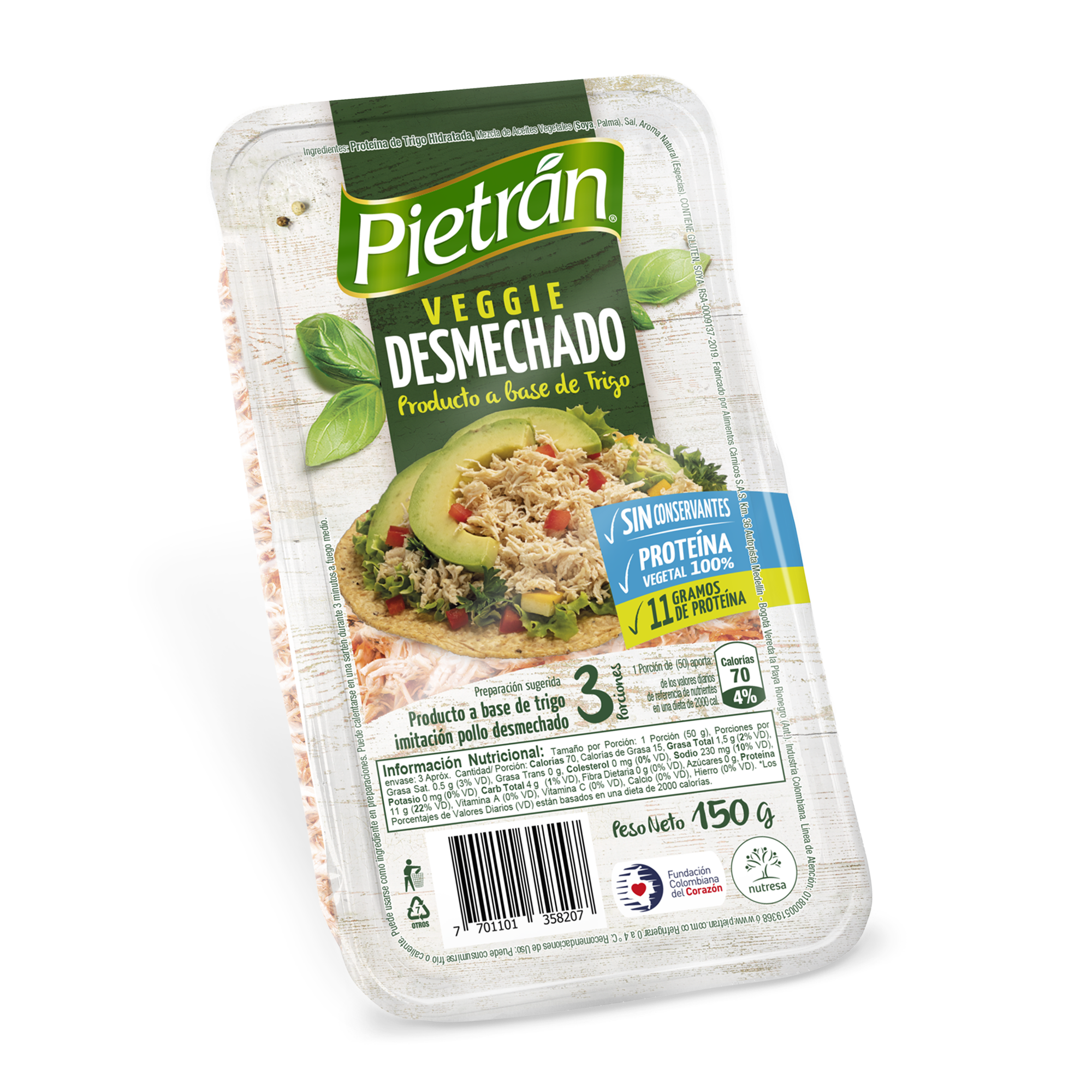 Veggie Desmechado Pietrán