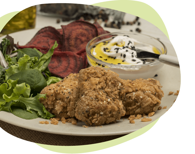Ensalada con Veggie Nuggets