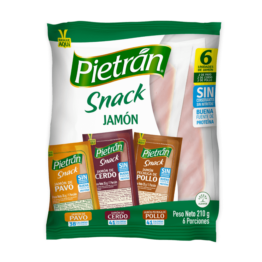 presentacion jamon pietran snack surtidos 6 unds