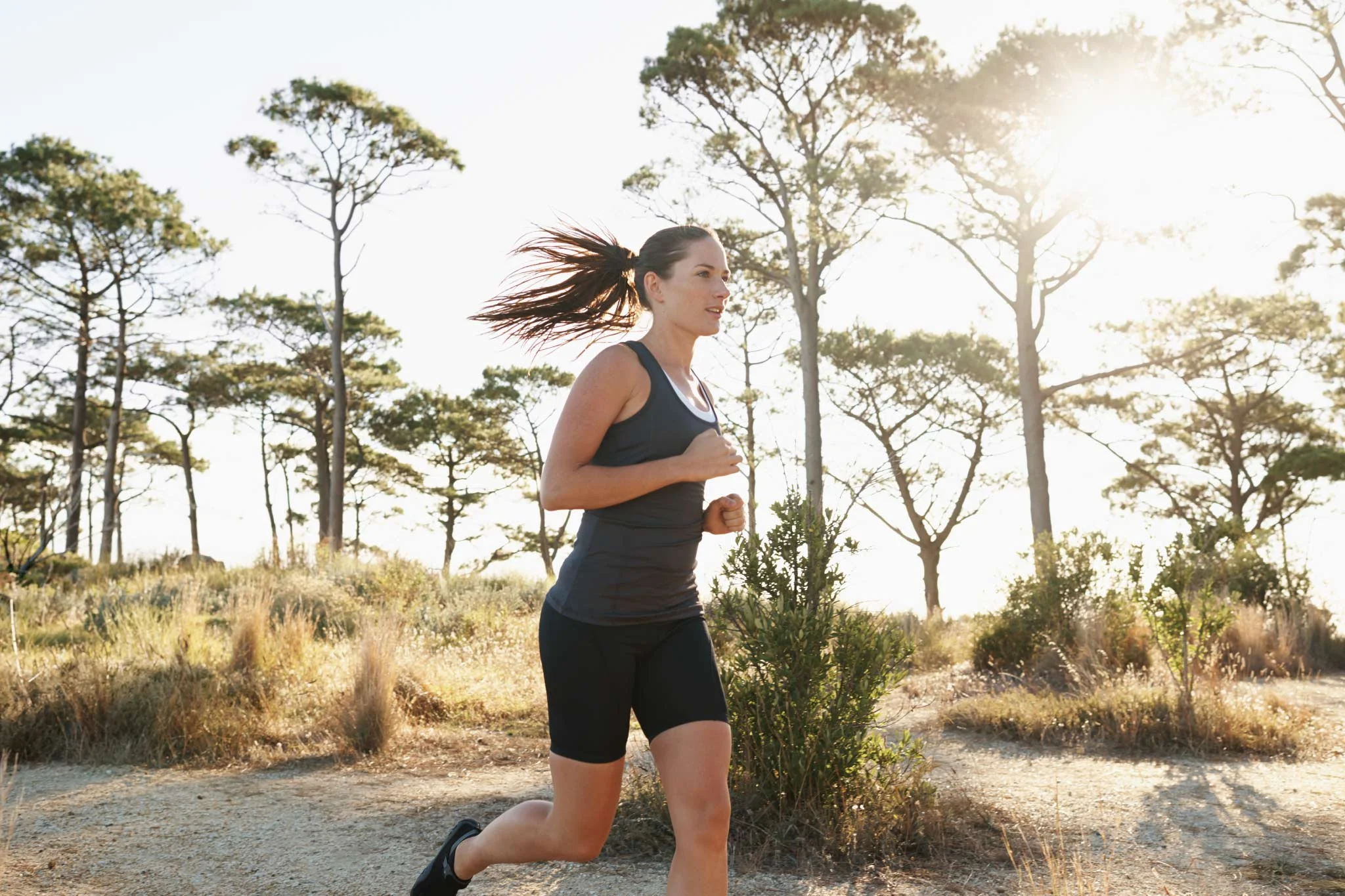 Correr al aire libre.