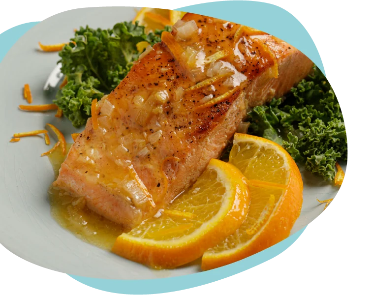 Salmón a la naranja, en recetas pietrán